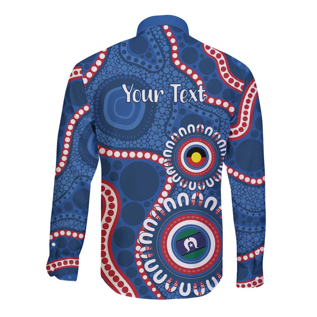 Western Bulldogs NAIDOC 2026 Personalised Long Sleeve Button Shirt 50 Years of Deadly Aboriginal Art