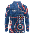 Western Bulldogs NAIDOC 2026 Personalised Long Sleeve Polo Shirt 50 Years of Deadly Aboriginal Art