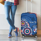 Western Bulldogs NAIDOC 2026 Personalised Luggage Cover 50 Years of Deadly Aboriginal Art