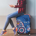 Western Bulldogs NAIDOC 2026 Personalised Luggage Cover 50 Years of Deadly Aboriginal Art