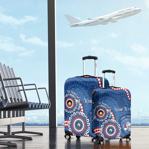 Western Bulldogs NAIDOC 2026 Personalised Luggage Cover 50 Years of Deadly Aboriginal Art
