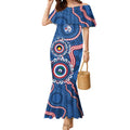 Western Bulldogs NAIDOC 2026 Personalised Mermaid Dress 50 Years of Deadly Aboriginal Art