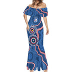 Western Bulldogs NAIDOC 2026 Personalised Mermaid Dress 50 Years of Deadly Aboriginal Art