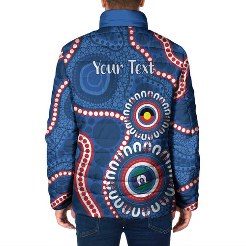 Western Bulldogs NAIDOC 2026 Personalised Padded Jacket 50 Years of Deadly Aboriginal Art