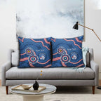 Western Bulldogs NAIDOC 2026 Personalised Pillow Cover 50 Years of Deadly Aboriginal Art