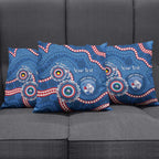 Western Bulldogs NAIDOC 2026 Personalised Pillow Cover 50 Years of Deadly Aboriginal Art