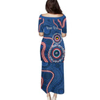 Western Bulldogs NAIDOC 2026 Personalised Puletasi 50 Years of Deadly Aboriginal Art
