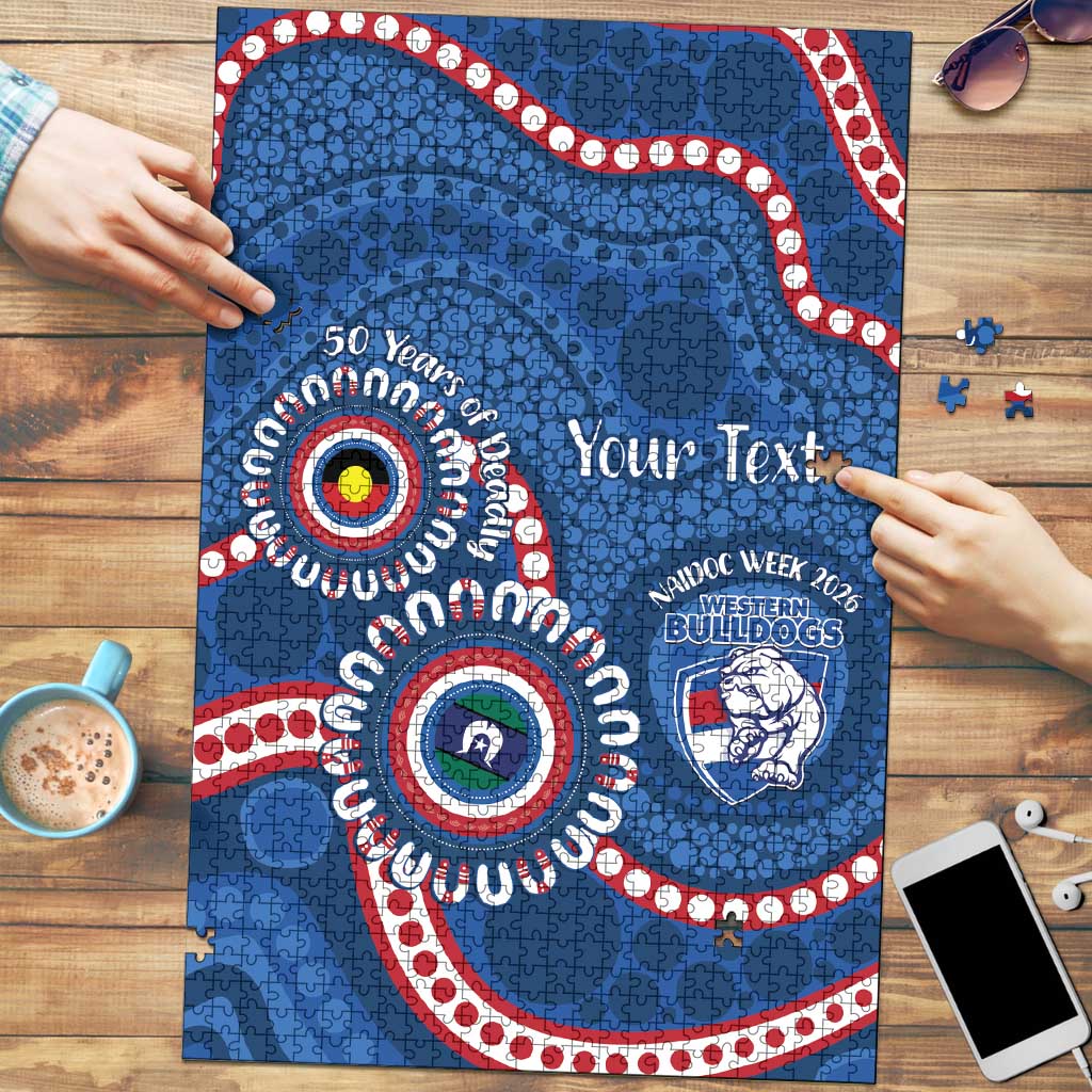 Western Bulldogs NAIDOC 2026 Personalised Puzzle 50 Years of Deadly Aboriginal Art