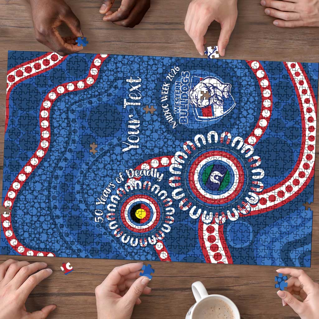 Western Bulldogs NAIDOC 2026 Personalised Puzzle 50 Years of Deadly Aboriginal Art