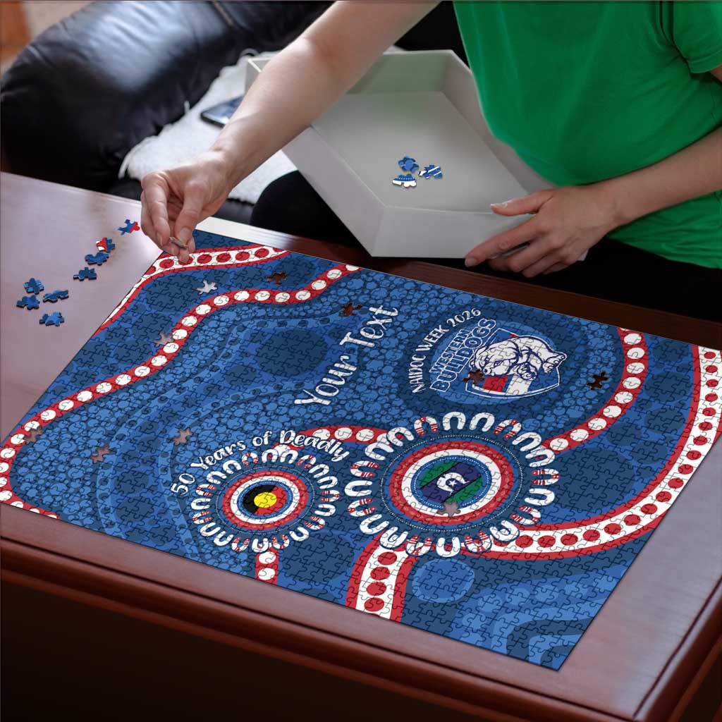 Western Bulldogs NAIDOC 2026 Personalised Puzzle 50 Years of Deadly Aboriginal Art