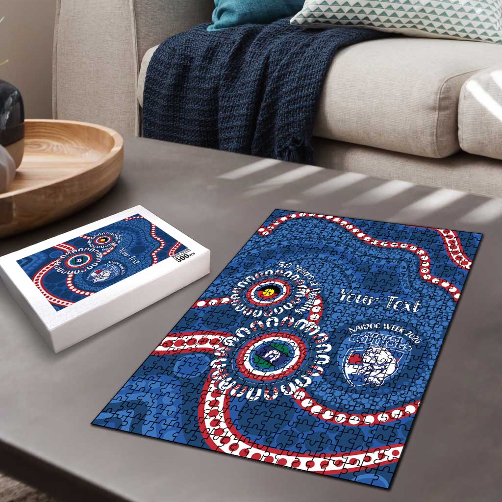 Western Bulldogs NAIDOC 2026 Personalised Puzzle 50 Years of Deadly Aboriginal Art
