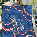 Western Bulldogs NAIDOC 2026 Personalised Quilt 50 Years of Deadly Aboriginal Art