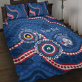 Western Bulldogs NAIDOC 2026 Personalised Quilt Bed Set 50 Years of Deadly Aboriginal Art