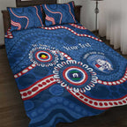 Western Bulldogs NAIDOC 2026 Personalised Quilt Bed Set 50 Years of Deadly Aboriginal Art