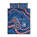 Western Bulldogs NAIDOC 2026 Personalised Quilt Bed Set 50 Years of Deadly Aboriginal Art