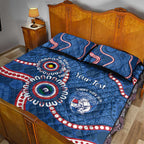 Western Bulldogs NAIDOC 2026 Personalised Quilt Bed Set 50 Years of Deadly Aboriginal Art