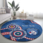 Western Bulldogs NAIDOC 2026 Personalised Round Carpet 50 Years of Deadly Aboriginal Art