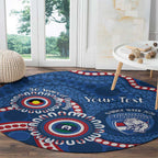 Western Bulldogs NAIDOC 2026 Personalised Round Carpet 50 Years of Deadly Aboriginal Art