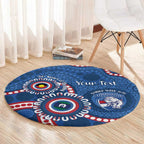 Western Bulldogs NAIDOC 2026 Personalised Round Carpet 50 Years of Deadly Aboriginal Art
