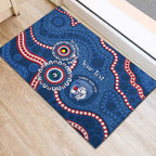 Western Bulldogs NAIDOC 2026 Personalised Rubber Doormat 50 Years of Deadly Aboriginal Art