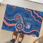 Western Bulldogs NAIDOC 2026 Personalised Rubber Doormat 50 Years of Deadly Aboriginal Art