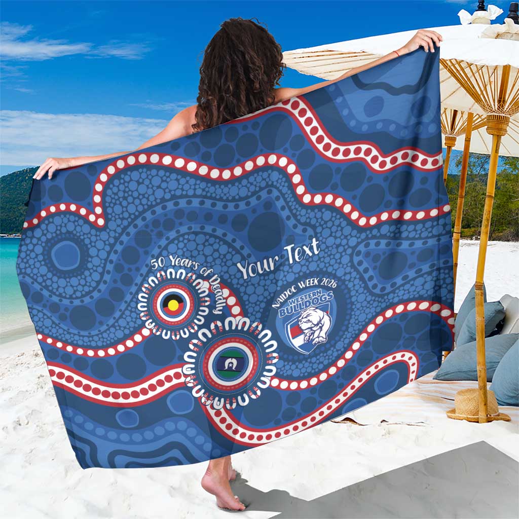Western Bulldogs NAIDOC 2026 Personalised Sarong 50 Years of Deadly Aboriginal Art
