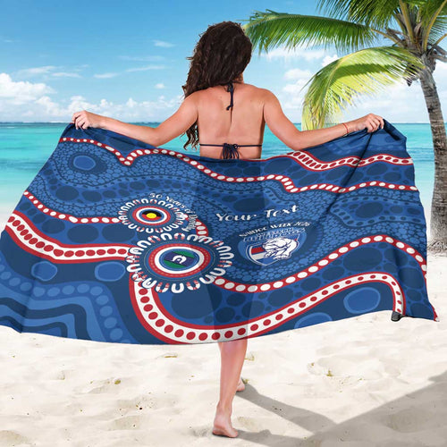 Western Bulldogs NAIDOC 2026 Personalised Sarong 50 Years of Deadly Aboriginal Art