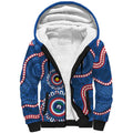 Western Bulldogs NAIDOC 2026 Personalised Sherpa Hoodie 50 Years of Deadly Aboriginal Art