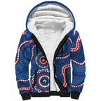 Western Bulldogs NAIDOC 2026 Personalised Sherpa Hoodie 50 Years of Deadly Aboriginal Art