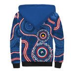 Western Bulldogs NAIDOC 2026 Personalised Sherpa Hoodie 50 Years of Deadly Aboriginal Art
