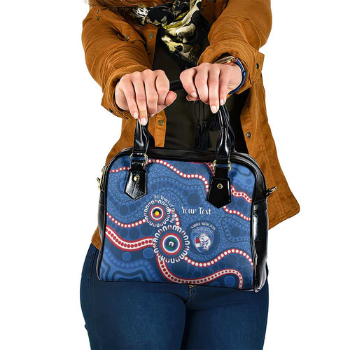Western Bulldogs NAIDOC 2026 Personalised Shoulder Handbag 50 Years of Deadly Aboriginal Art
