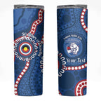 Western Bulldogs NAIDOC 2026 Personalised Skinny Tumbler 50 Years of Deadly Aboriginal Art