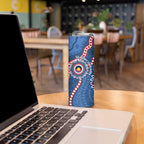 Western Bulldogs NAIDOC 2026 Personalised Skinny Tumbler 50 Years of Deadly Aboriginal Art