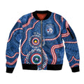 Western Bulldogs NAIDOC 2026 Personalised Sleeve Zip Bomber Jacket 50 Years of Deadly Aboriginal Art