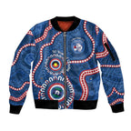 Western Bulldogs NAIDOC 2026 Personalised Sleeve Zip Bomber Jacket 50 Years of Deadly Aboriginal Art