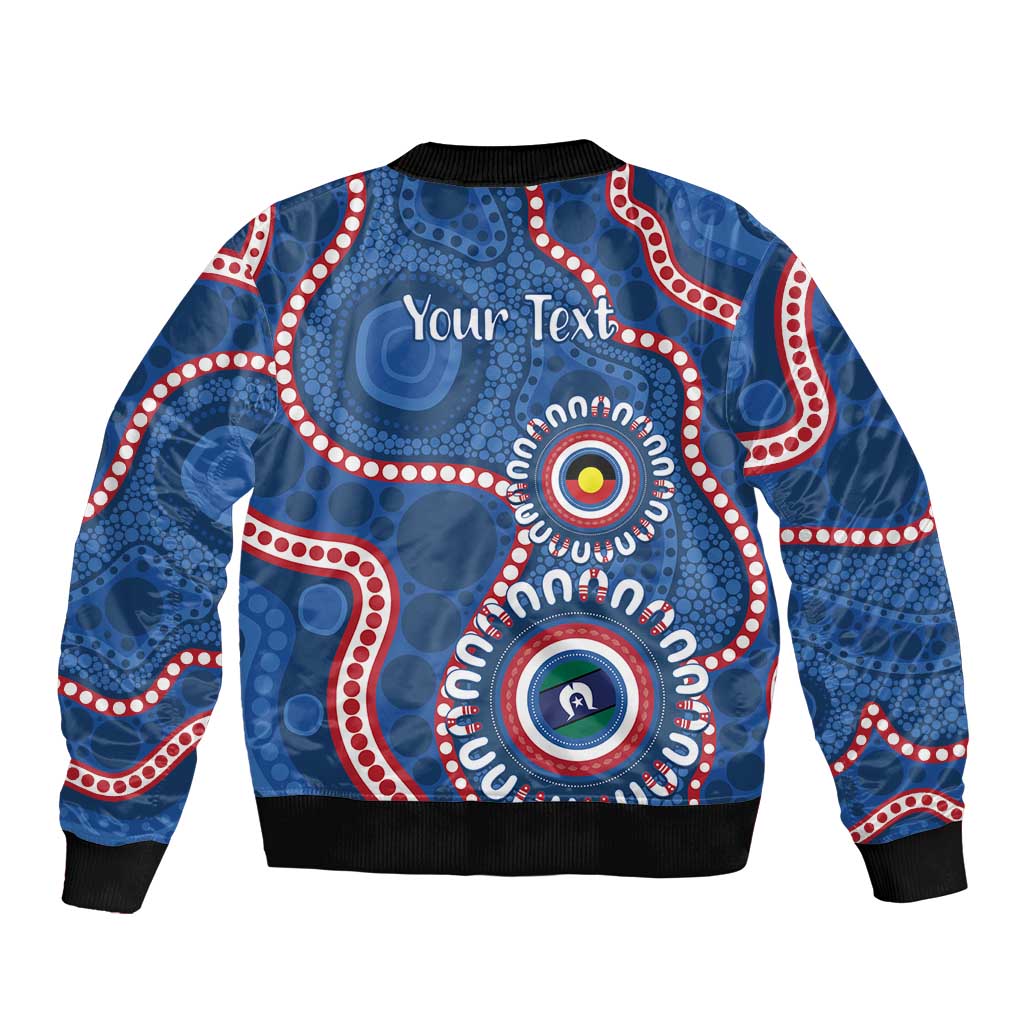 Western Bulldogs NAIDOC 2026 Personalised Sleeve Zip Bomber Jacket 50 Years of Deadly Aboriginal Art