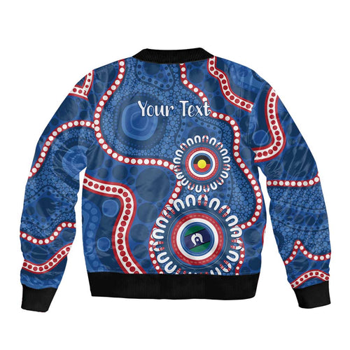 Western Bulldogs NAIDOC 2026 Personalised Sleeve Zip Bomber Jacket 50 Years of Deadly Aboriginal Art