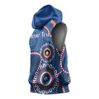 Western Bulldogs NAIDOC 2026 Personalised Sleeveless Hoodie 50 Years of Deadly Aboriginal Art