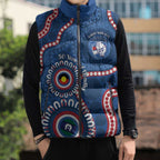 Western Bulldogs NAIDOC 2026 Personalised Sleeveless Puffer Jacket 50 Years of Deadly Aboriginal Art