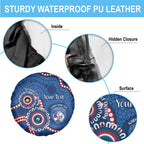 Western Bulldogs NAIDOC 2026 Personalised Spare Tire Cover 50 Years of Deadly Aboriginal Art