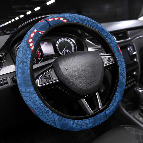 Western Bulldogs NAIDOC 2026 Steering Wheel Cover 50 Years of Deadly Aboriginal Art
