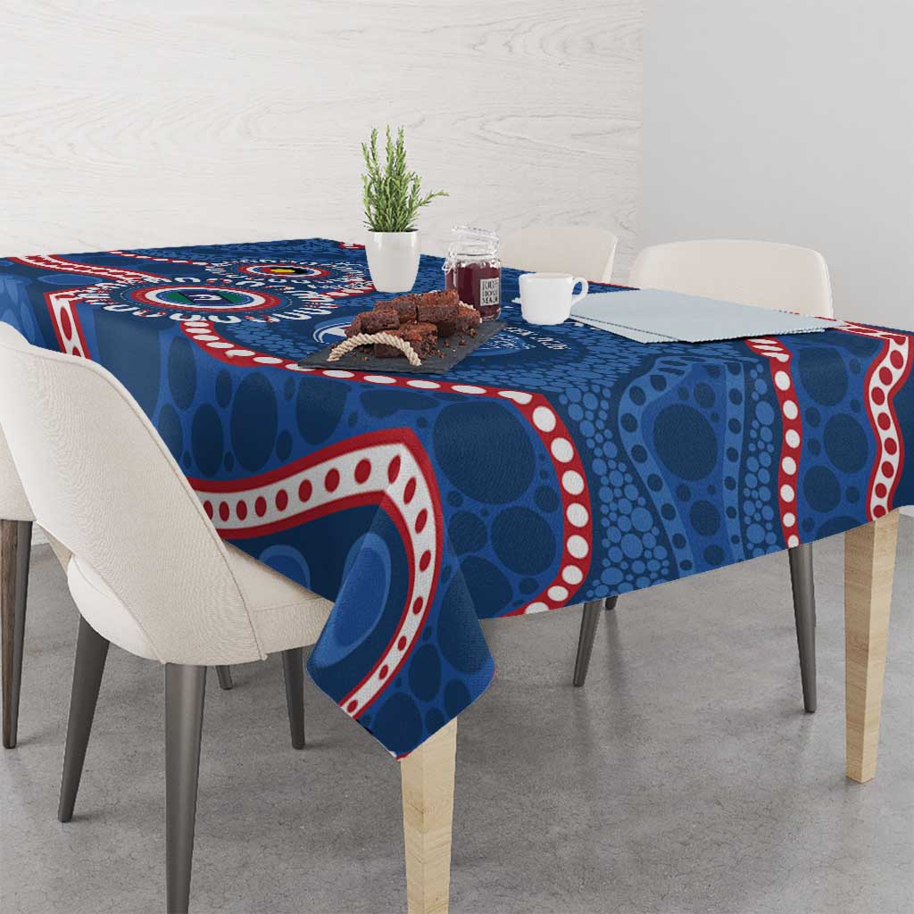 Western Bulldogs NAIDOC 2026 Personalised Tablecloth 50 Years of Deadly Aboriginal Art