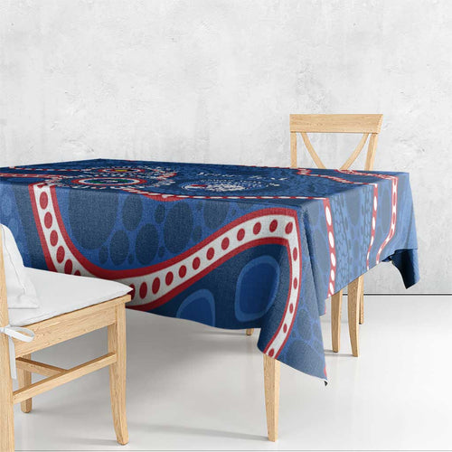 Western Bulldogs NAIDOC 2026 Personalised Tablecloth 50 Years of Deadly Aboriginal Art