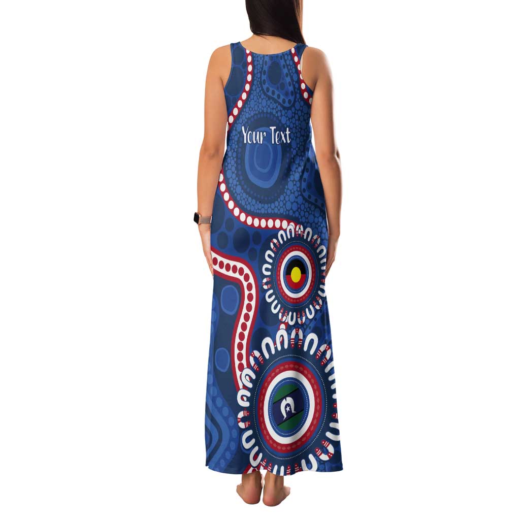 Western Bulldogs NAIDOC 2026 Personalised Tank Maxi Dress 50 Years of Deadly Aboriginal Art