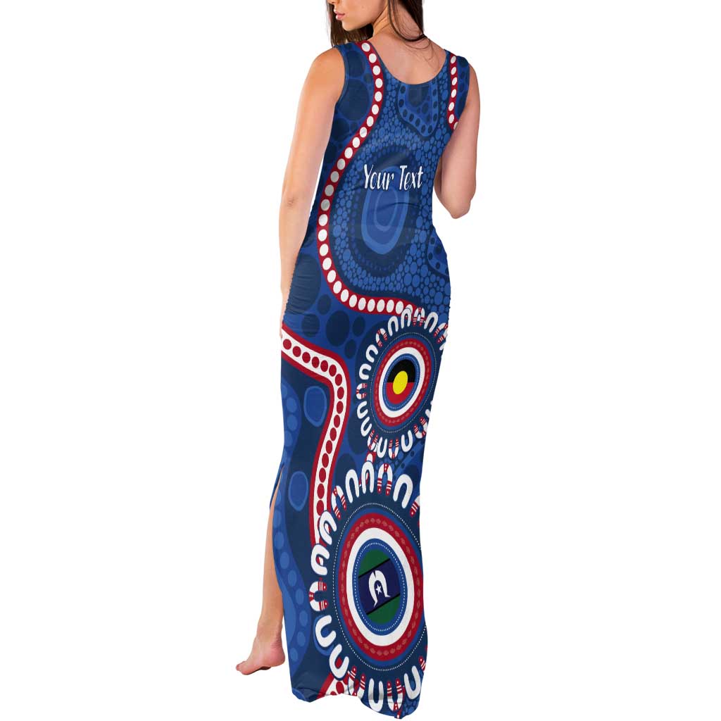 Western Bulldogs NAIDOC 2026 Personalised Tank Maxi Dress 50 Years of Deadly Aboriginal Art
