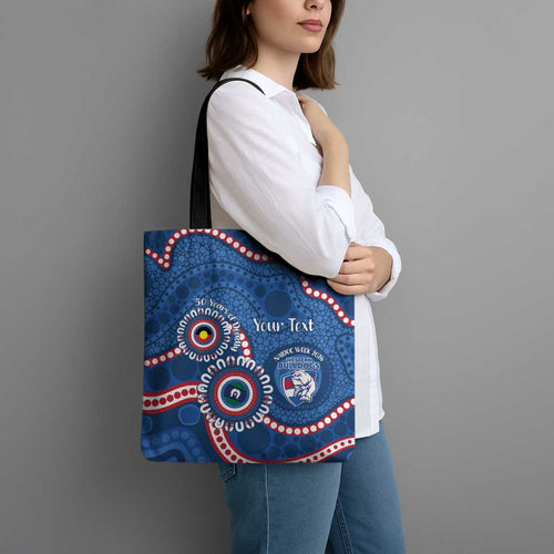 Western Bulldogs NAIDOC 2026 Personalised Tote Bag 50 Years of Deadly Aboriginal Art