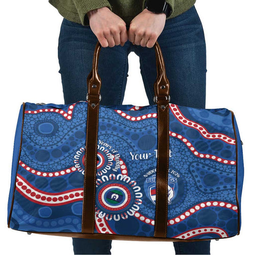 Western Bulldogs NAIDOC 2026 Personalised Travel Bag 50 Years of Deadly Aboriginal Art