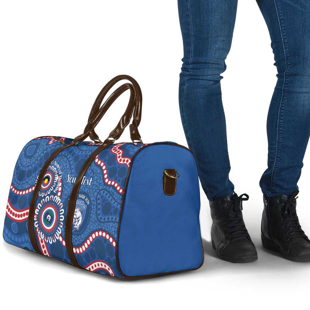 Western Bulldogs NAIDOC 2026 Personalised Travel Bag 50 Years of Deadly Aboriginal Art
