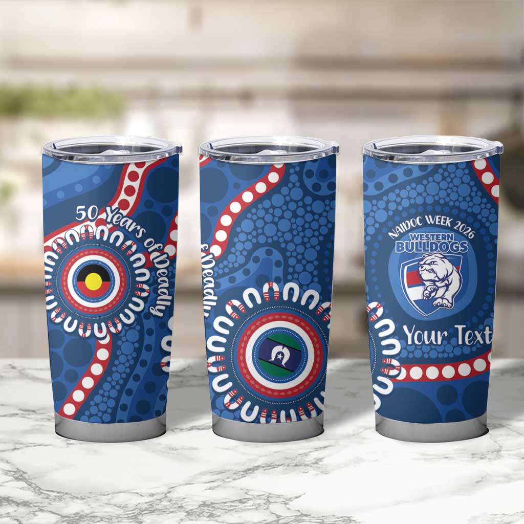 Western Bulldogs NAIDOC 2026 Personalised Tumbler Cup 50 Years of Deadly Aboriginal Art