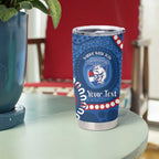 Western Bulldogs NAIDOC 2026 Personalised Tumbler Cup 50 Years of Deadly Aboriginal Art